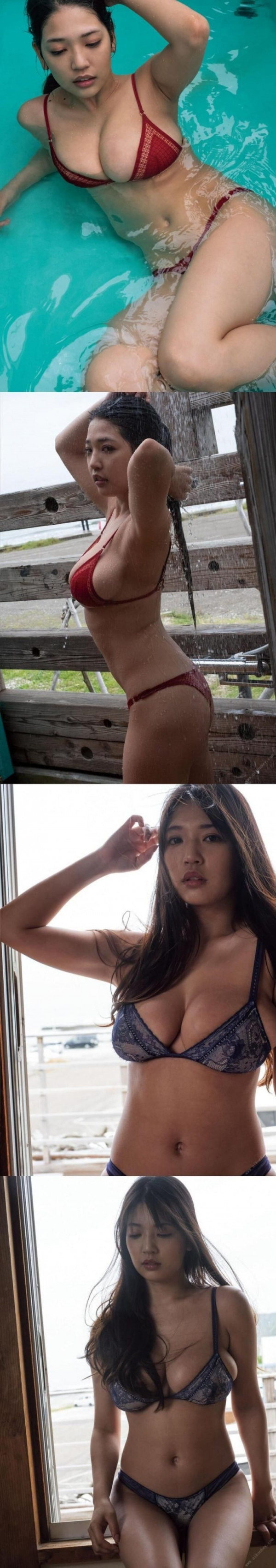 시그니처  비키니, 란제리 밖으로 넘쳐서 흘러내리는 거유 아오이 후지노