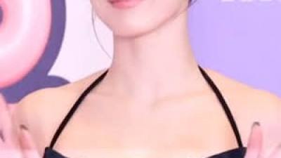 오지는 트와이스 지효 홀터넥 블랙드레스 묵직한 가슴골 MBC 연예대상