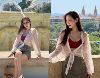 99년 데뷔한 '1세대' 걸그룹 멤버, 브라톱에 전성기 핫 걸 자태…몰타 포착