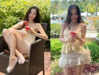“무려 8천 원 착장이라니”…박성광 아내 이솔이, 초저가 원피스로 완성한 휴양지룩